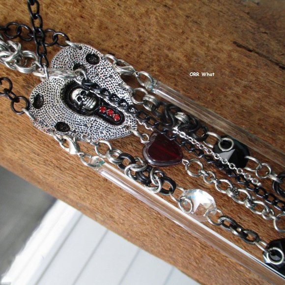 Skull Suncatcher Decor Crystals Chimes Valentine Link Heart Rose bUniqueChains - Picture 7 of 8